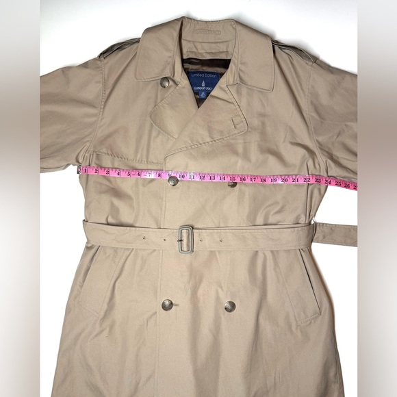 London Fog Men’s Limited Edition Tan Trench Coat Size- 40 Reg - Picture 4 of 10